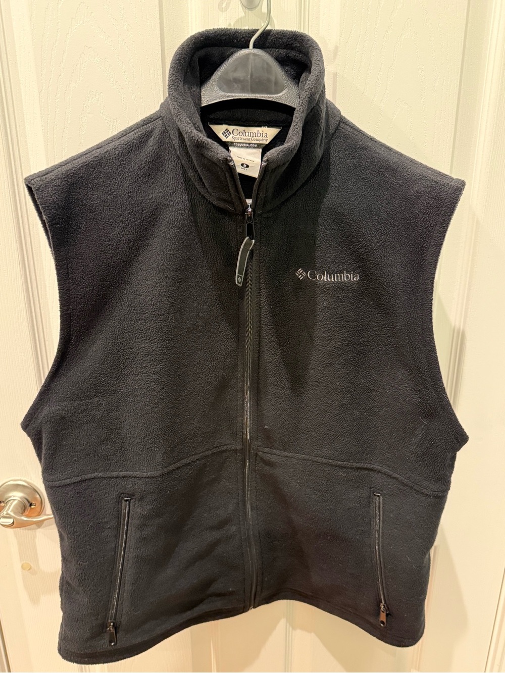 Columbia Black Fleece Full-Zip Vest